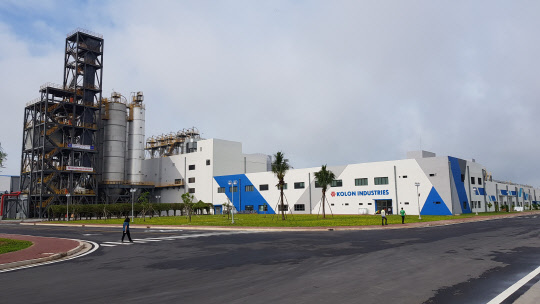 코오롱인더스트리 베트남 타이어코드 공장 전경. <코오롱인더스트리 제공>